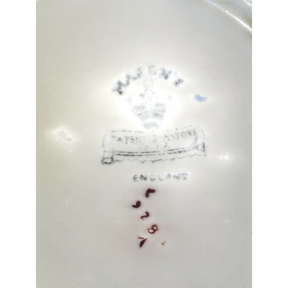 Antique Mason's Ironstone China England 'Windsor' 9.5" Luncheon Plate - Picture 8 of 11